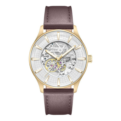 Brown Leather Dress Watch