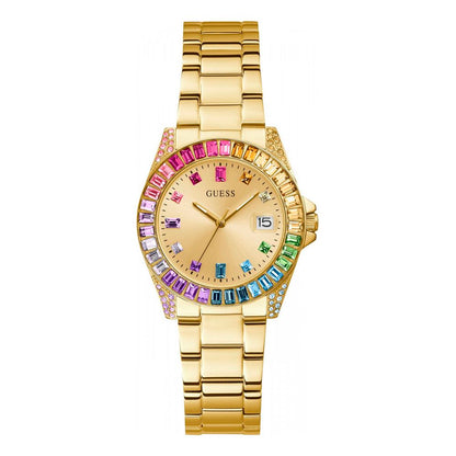Gold Stainless Steel Dress Watch