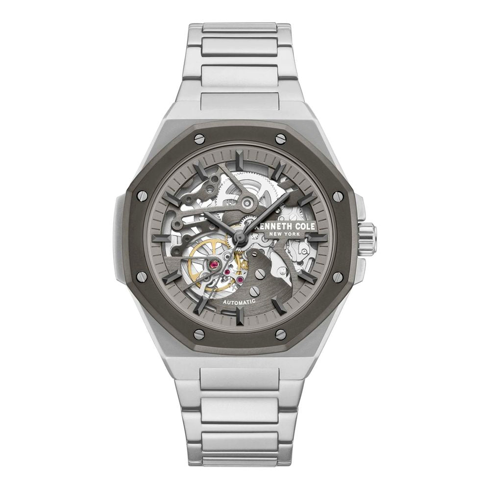 Gray Stainless Steel Dress Watch
