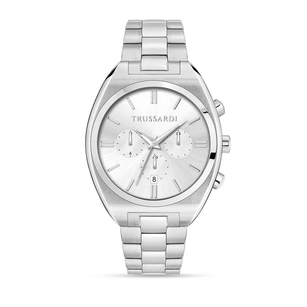 Gray Stainless Steel Bracelet Watch