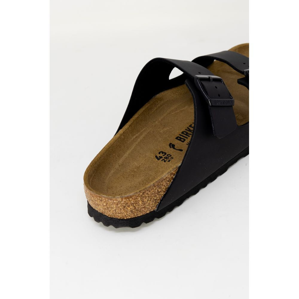 Black Synthetic Slippers