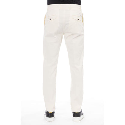 Beige Cotton Men's Pant
