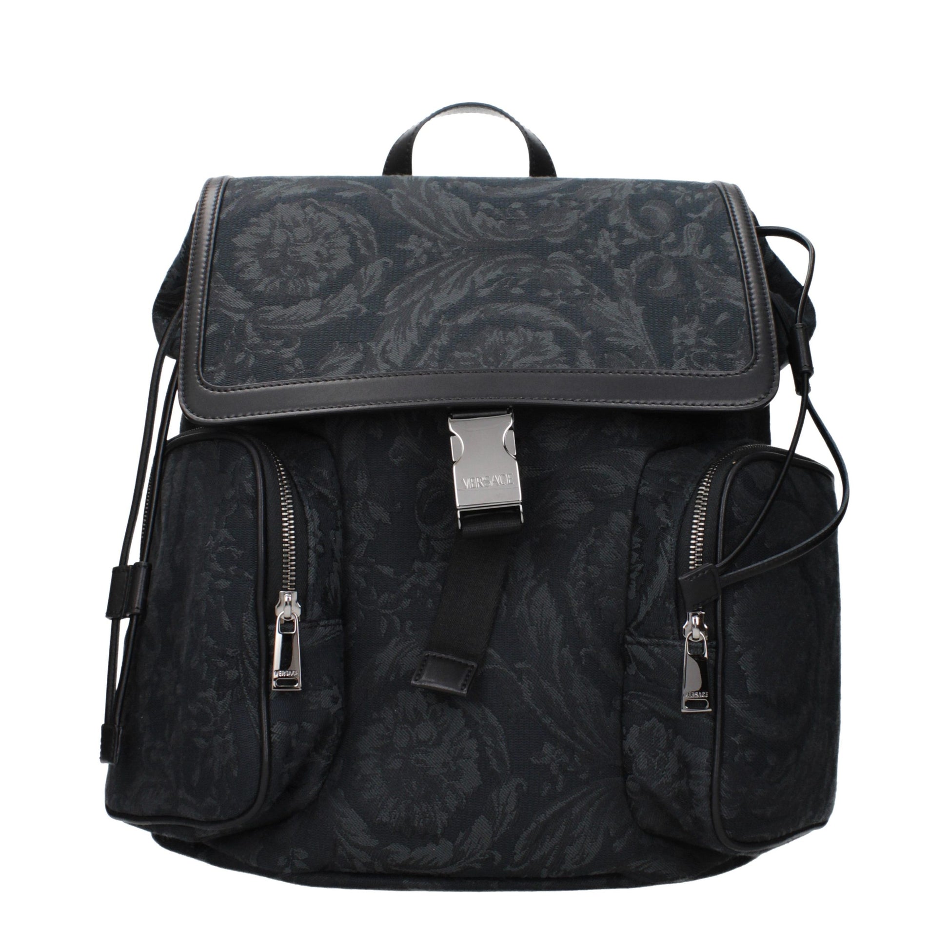 Black Fabric Backpack