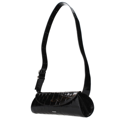 Black Leather Crossbody Bag