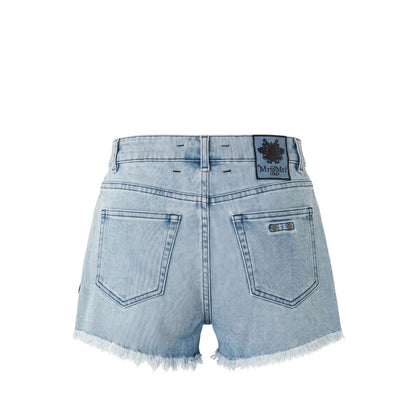 Blue Cotton Women's Short
