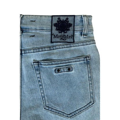 Blue Cotton Women's Short