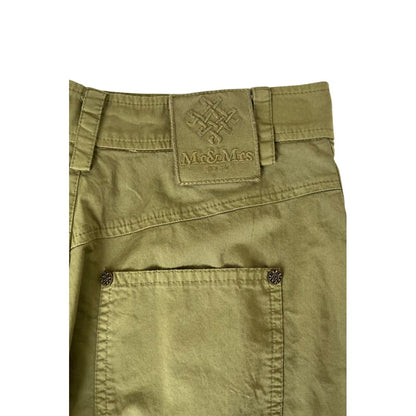 Green Cotton Women Shorts