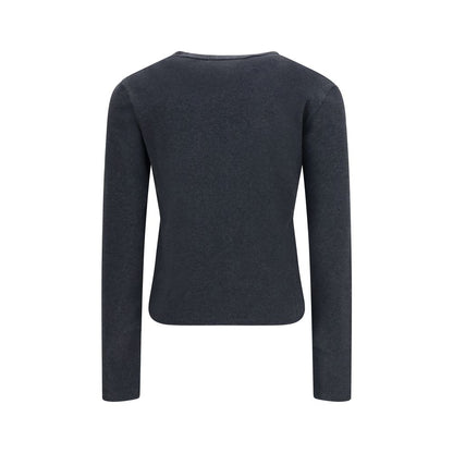 Gray Cotton Cardigan