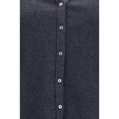 Gray Cotton Cardigan