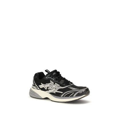 Black Calf Leather Bos Taurus Athletic Sneakers