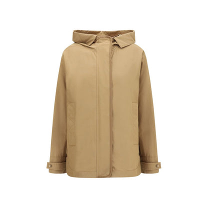 Beige Polyamide Shell Jacket