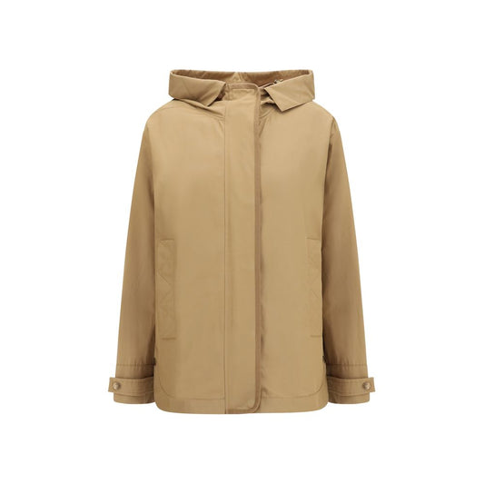 Beige Polyamide Shell Jacket