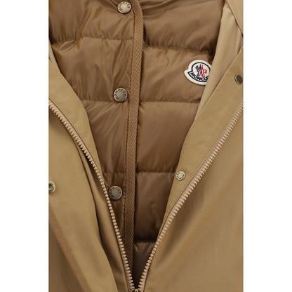 Beige Polyamide Shell Jacket