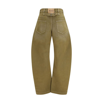 Brown Cotton Jeans Denim
