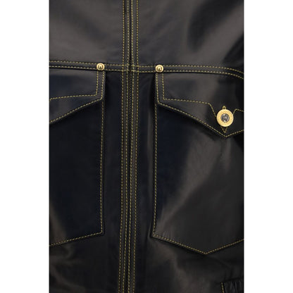 Black Lamb Ovis Aries Aries Leather Jacket