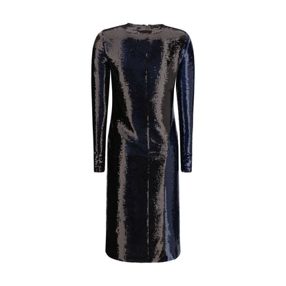Blue Polyamide Cocktail Dress
