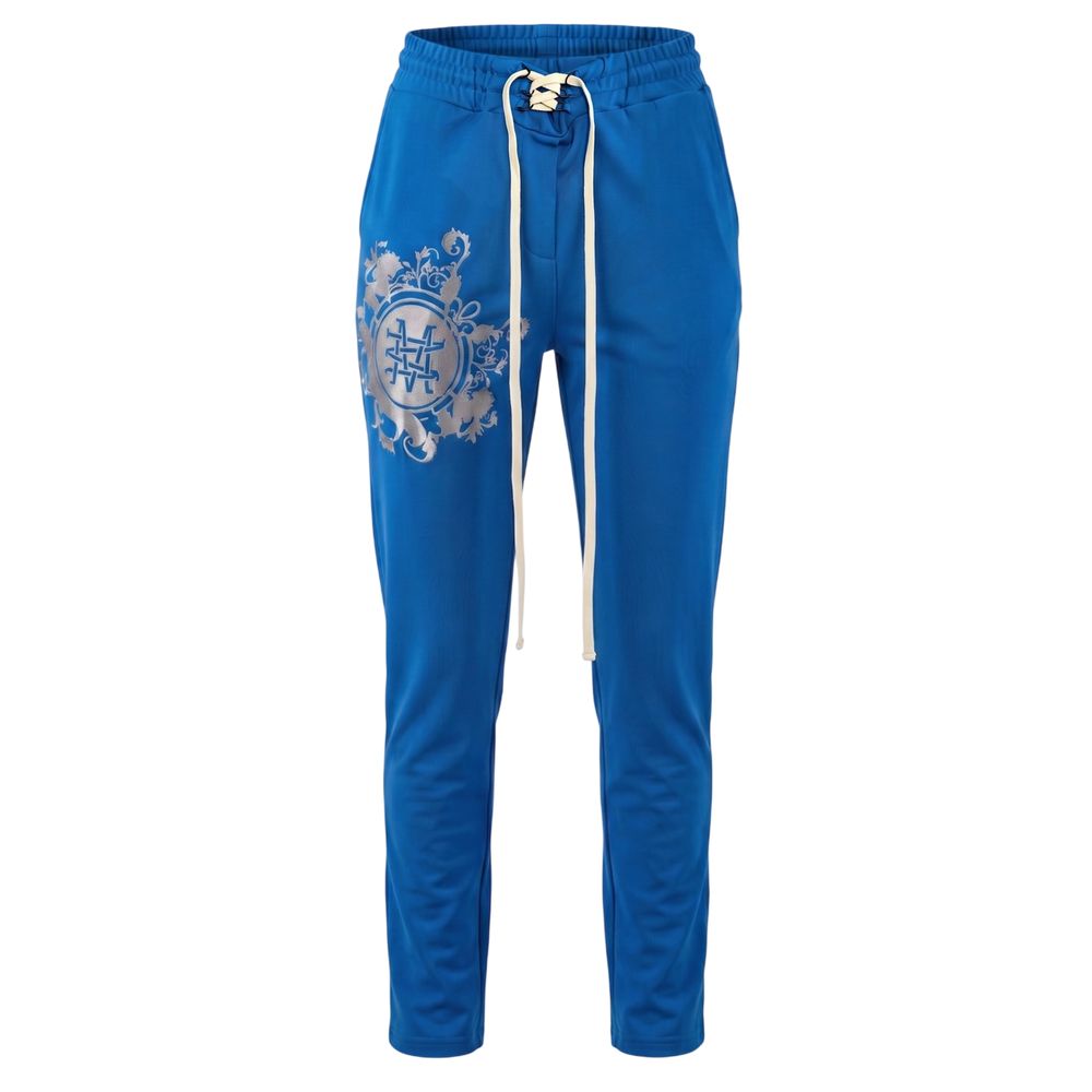 Blue Viscose Women Pants