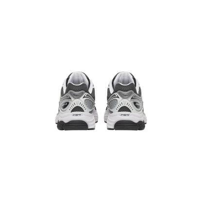 Black And White Synthetic Athletic Sneakers
