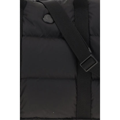 Black Polyester Shoulder Bag