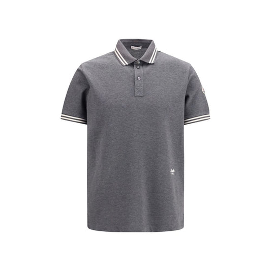 Gray Cotton Polo Shirt