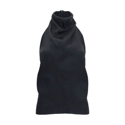 Black Acetate Blouse