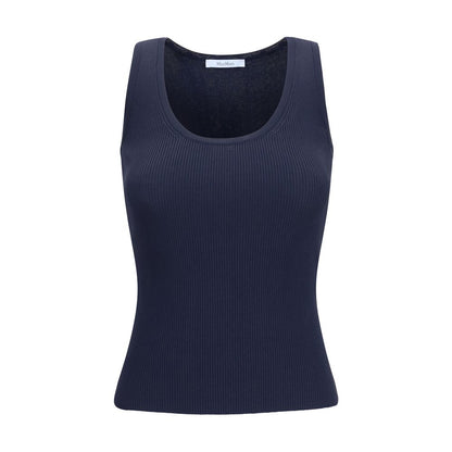 Blue Viscose Tank Tops