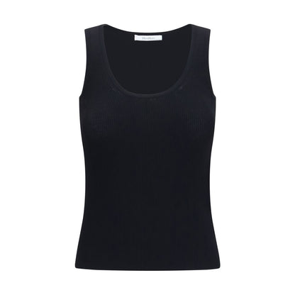 Black Viscose Tank Tops