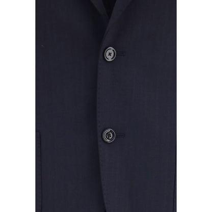Blue Wool Oves Aries Two-Piece Suit