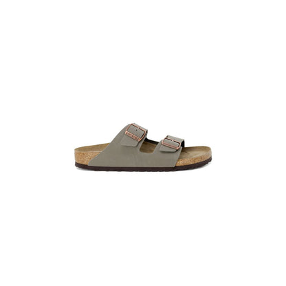 Gray Synthetic Strap-On Sandals