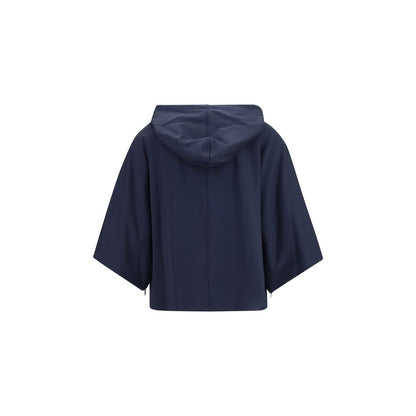 Blue Polyamide Sweatshirt