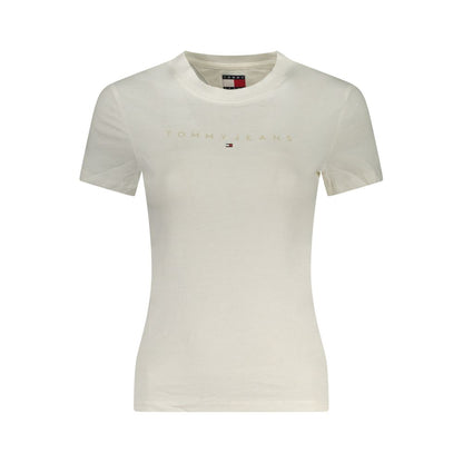 White Cotton Women's T-Shirt
