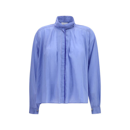 Blue Cotton Blouse