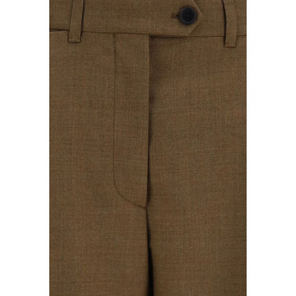Brown Wool Oves Aries Dress Pants