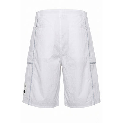 White Polyamide Men Shorts