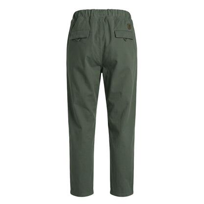 Green Cotton Men Pant