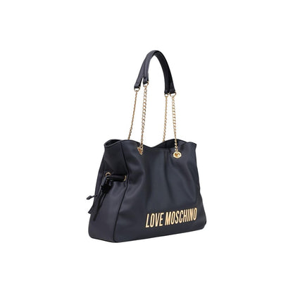 Black Polyester Handbag