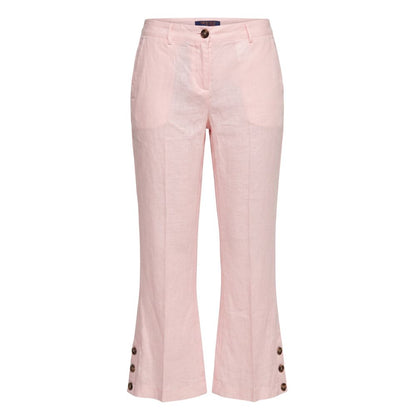 Pink Flax Women Pants