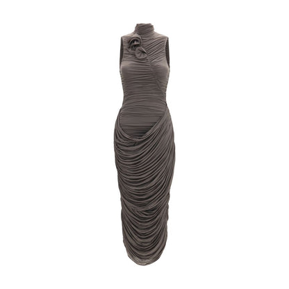 Gray Copper Cocktail Dress