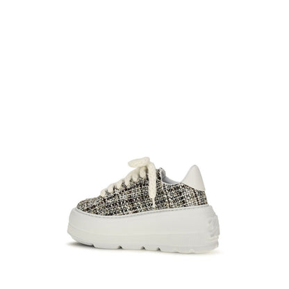 Multicolor Fabric Platform Sneakers