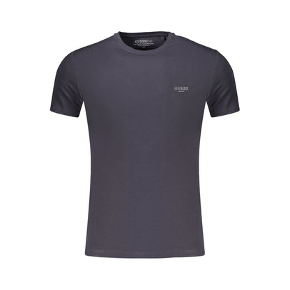 Blue Cotton Men's T-Shirt