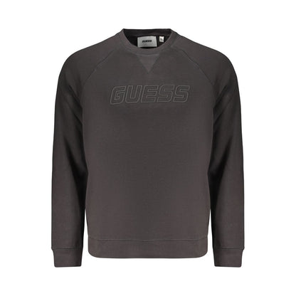 Black Cotton Men's Sweatshirt
