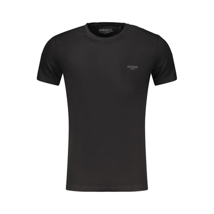 Black Cotton Mens T-Shirt