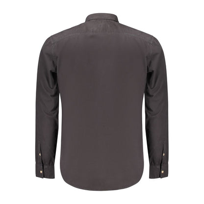 Black Cotton Men's Shirt