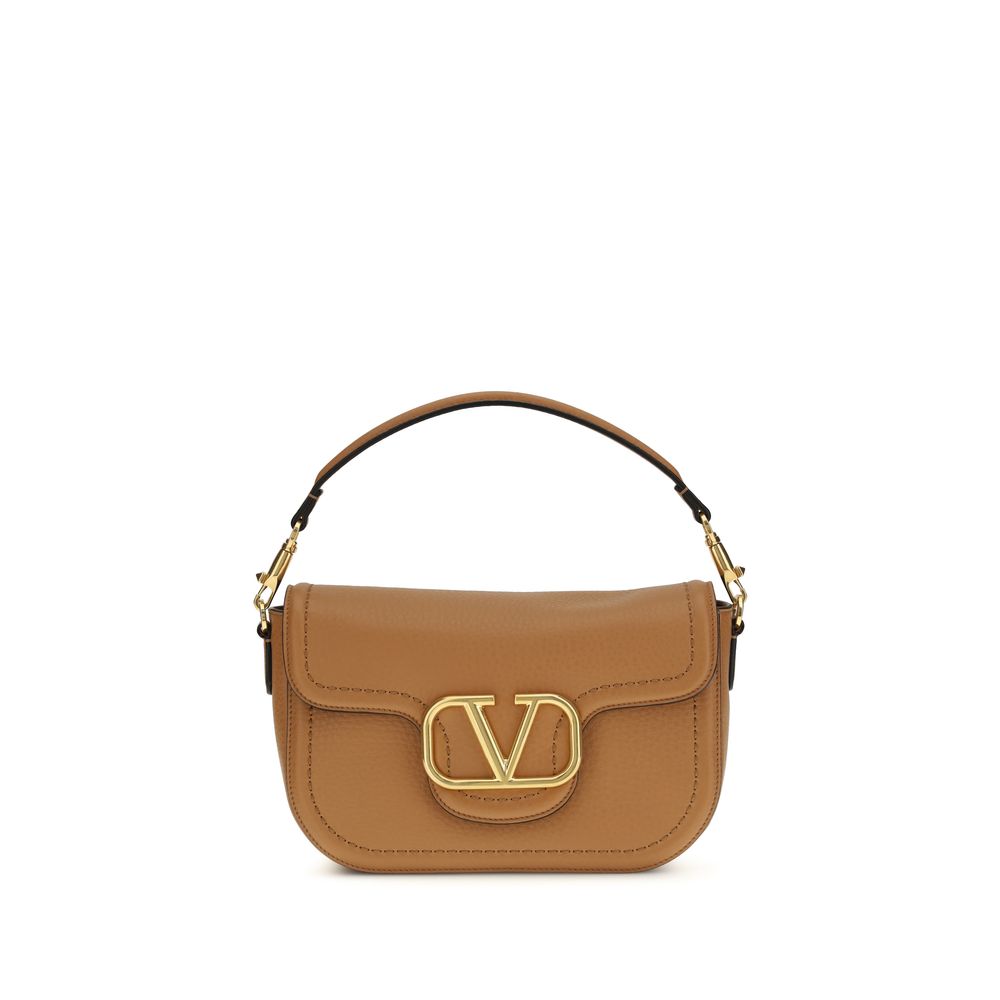 Beige Calf Leather Bos Taurus Shoulder Bag