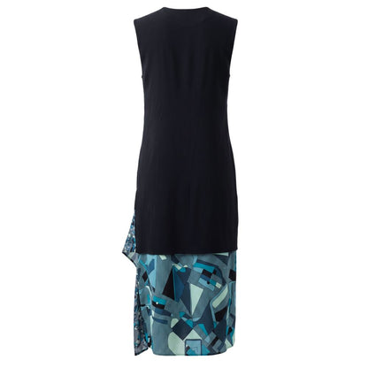 Blue Silk Women Dress