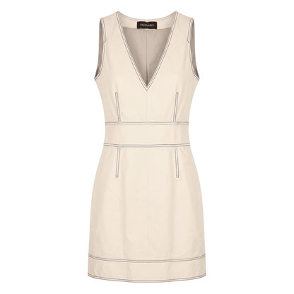 Beige Lamb Women Dress