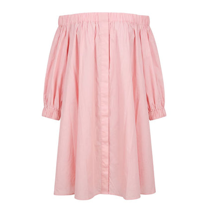Pink Cotton Women Dress