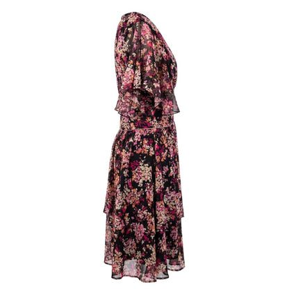 Black Polyester Women Dress