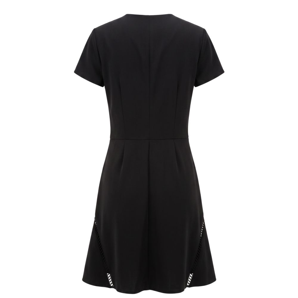 Black Polyester Women's Dress