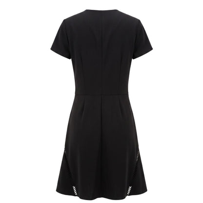 Black Polyester Women's Dress